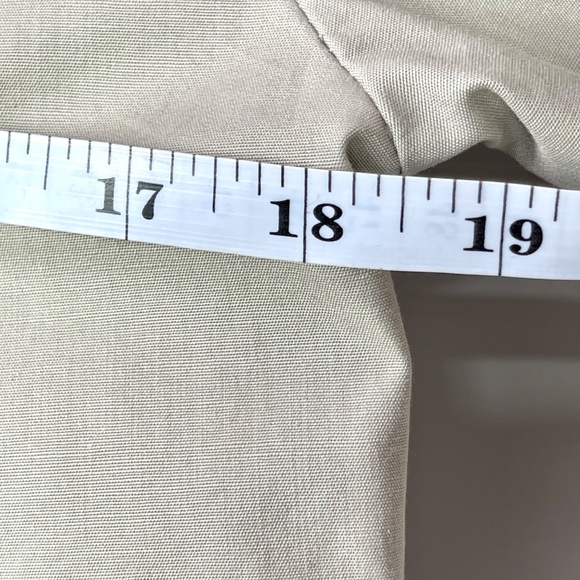 Vintage London Fog Maincoats Ruched Collar Tan Trench Coat Womens Size 12 - Picture 10 of 12